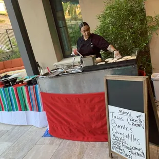 Traditional Mexican themed set up