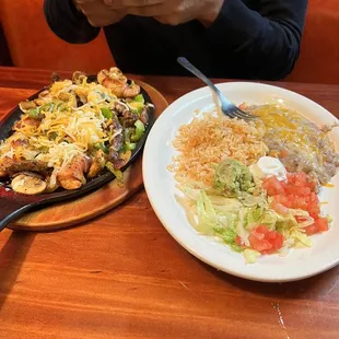 a plate of food on a table