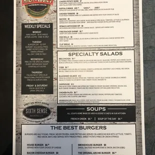 New Menu 11/19/2018