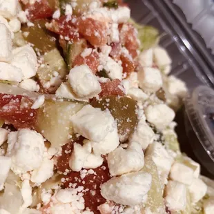 a close up of a plate of food