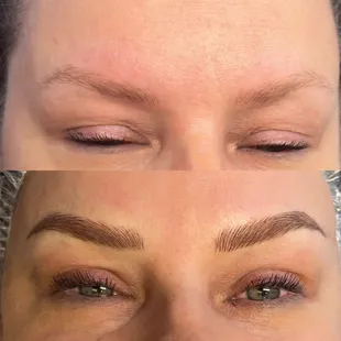 Microblading and shading