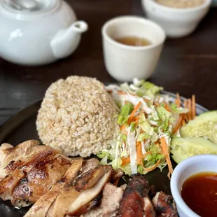 a plate of food