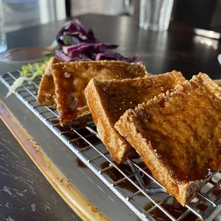 Crispy Tofu Peanut Sauce