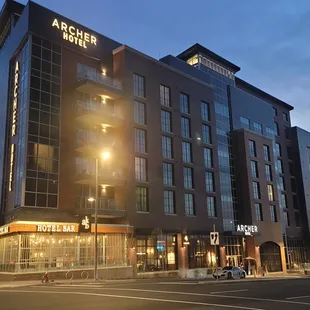 the exterior of the hotel