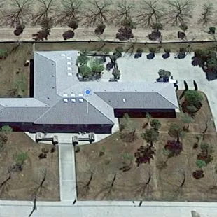 Top View of the Bed and Breakfast