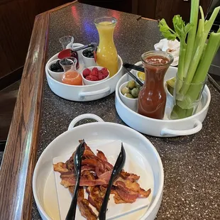 Bloody Mary and Mimosa bar!