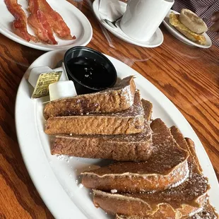 French toast. Bacon