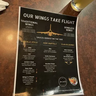 New 'Wing Flight' menu