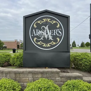 a sign for archer's tavern