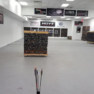 This is the 20 yard indoor range.