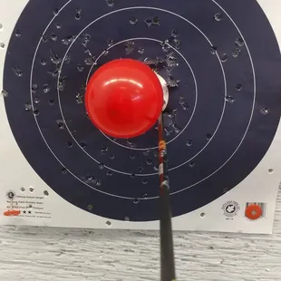 The balloon is laughing