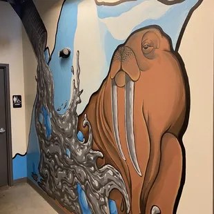 Art by bathrooms