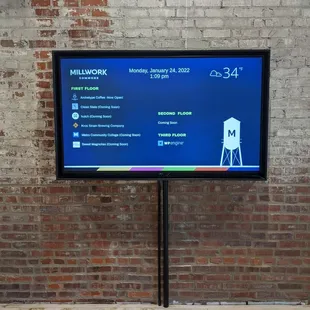 a television screen with information on it