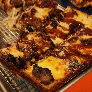 Master of Pigs Detroit style pizza