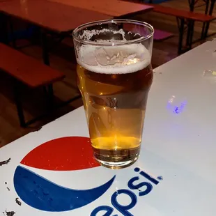 Kolsch beer from the tap