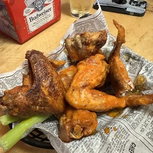 Amazing, smoker out back!  You will not get better wings anywhere around here!