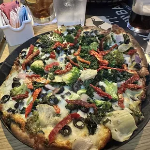 I love their Garden Vegetable pizza.