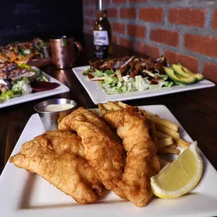fish and chips, fish, seafood, food
