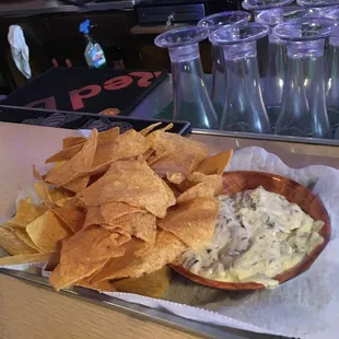 Spin artichoke dip...  pretty damn tasty..
