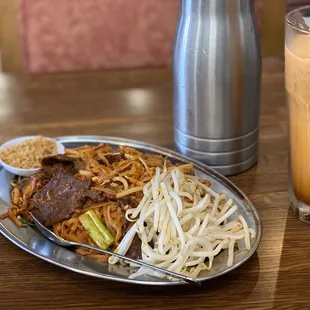 a plate of food on a table