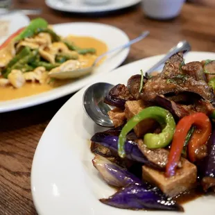 Egg plant with tofu