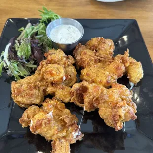 Gluten free beer batter cheese curds