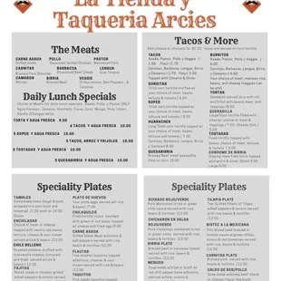 Our Menu, Don't forget to stop in for our daily lunch specials