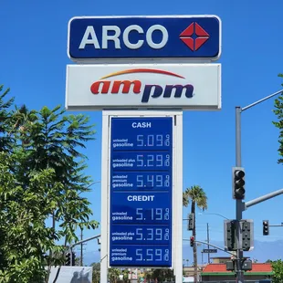 Gas prices as of 8-6-22