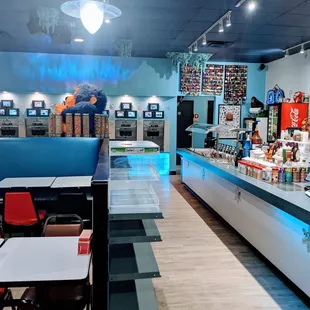 the interior of a restaurant