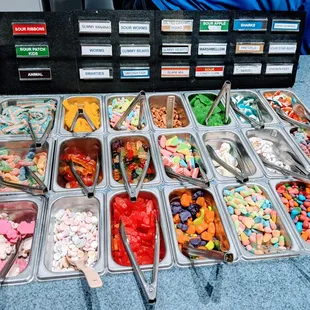 a variety of ice creams