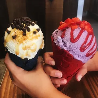 Salted Blue Corn Waffle Cone