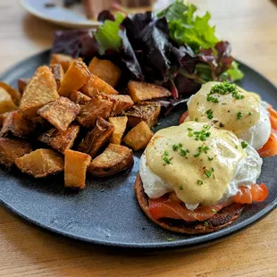 November 25, 2023; Arden Benedict With Pastrami Spiced Salmon ($18).