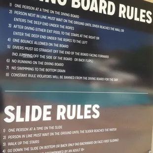 10 foot deep end with diving board.