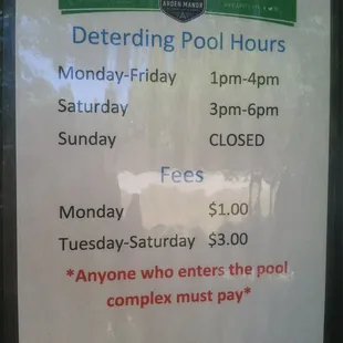 $1 Monday Swim entry fee :)