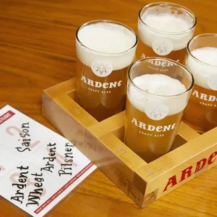 Order a Tasting Flight to try a variety of beer styles