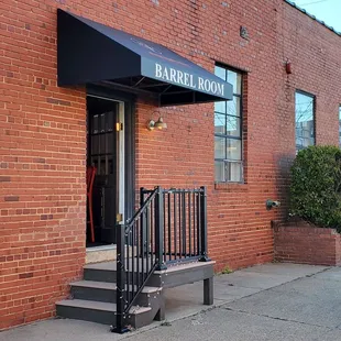 Entrance to barrel room