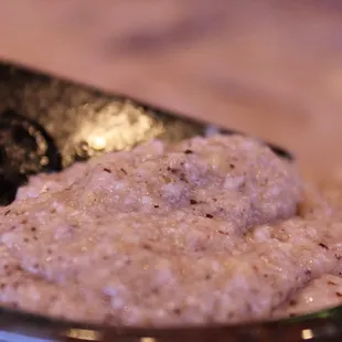 Homemade Polenta using the freshly ground Indian Corn I bought at the Festival! =)