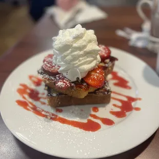 The Strawberry Shortcake French Toast was heavenly