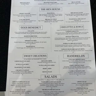 Brunch Menu