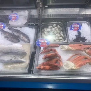 Fresh seafood
