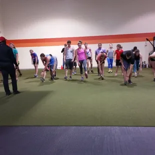 We have a large facility that can handle up to 75 athletes at s time for team training.