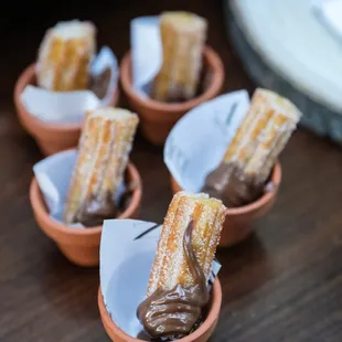 Mini Churros from the Brunch Dessert Station