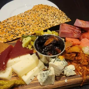 Farmers platter. We enjoyed to unique flavors and had fun trying different combinations