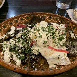Chiliquilies with duck confit