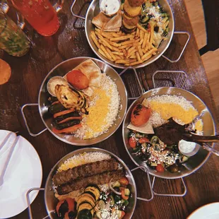 2. Chicken Kabob Tower 1. Beef Kabob Tower 3. Shish Kabob Tower 4. Lamb Kabob Tower
