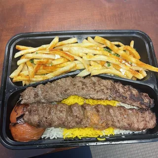 Beef Kabob Tower Lunch
