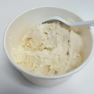 Maple with candied bacon ice cream. Wow.