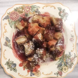 Raspberry Bread Pudding