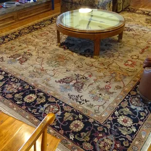 A correctly sized rug really defines the space. This is a real hand made oriental rug called an Indo-Persian. Area Rug Dimensions.