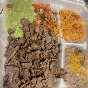 Carne Asada Combo Plate